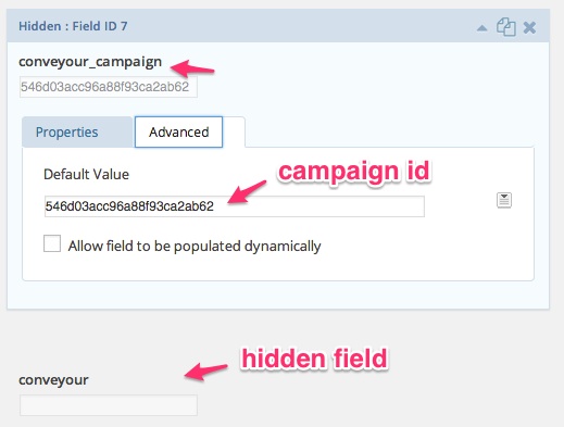 ConveYour campaign registration through Gravity Forms